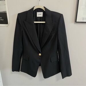 LINI Black Tailored Blazer Suit Jacket